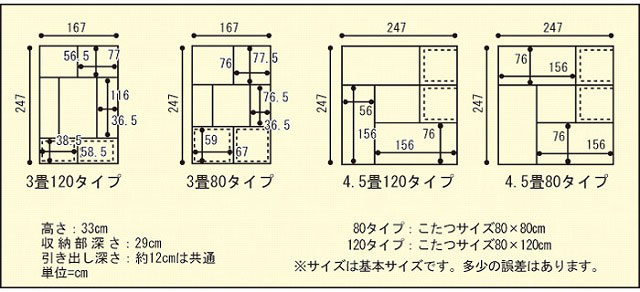 サイズ表